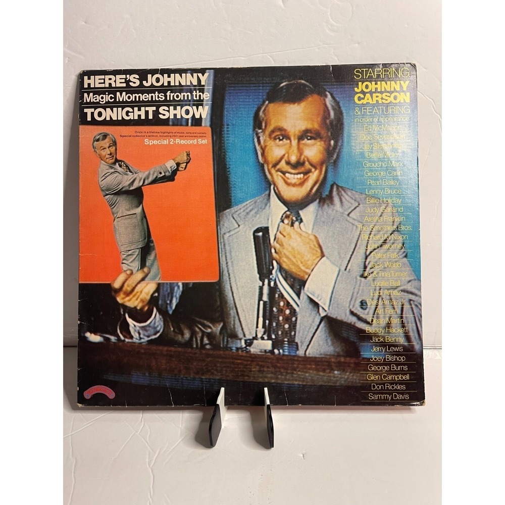 Heres Johnny Magic Moments Tonight Show 2 LP Vinyl Record Set Casablanca 1974